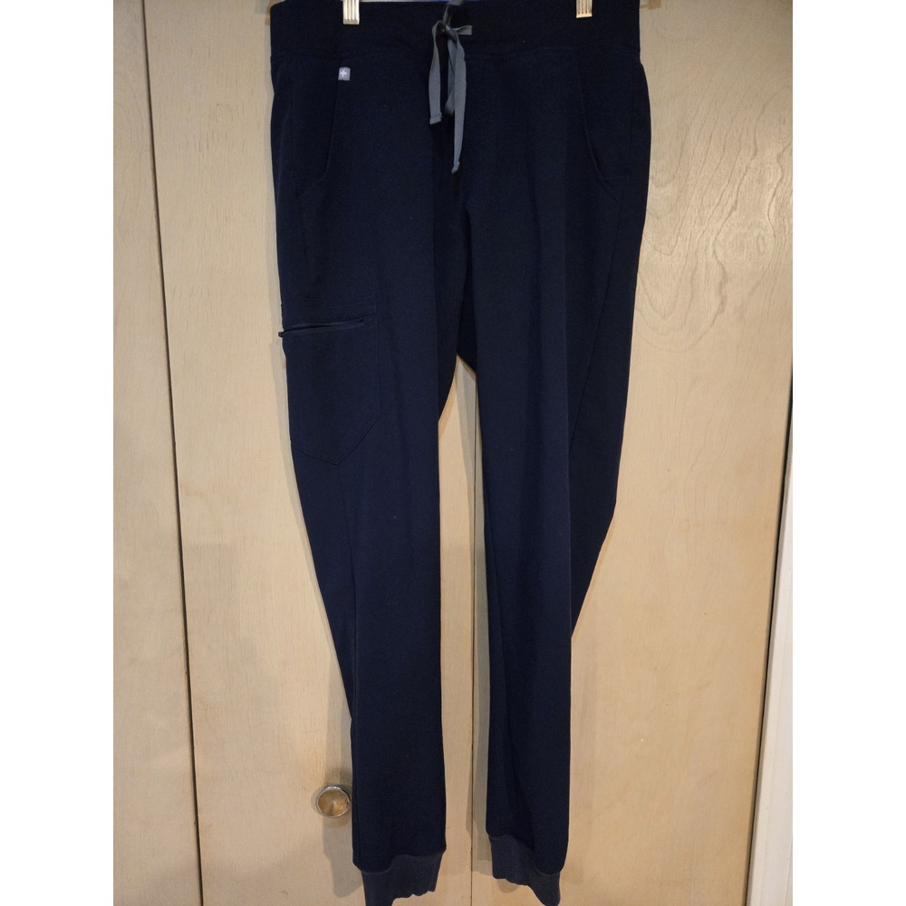 FIGS Zamora 2.0 Jogger Scrub Pants Women M Tall Navy Blue Technical Collection